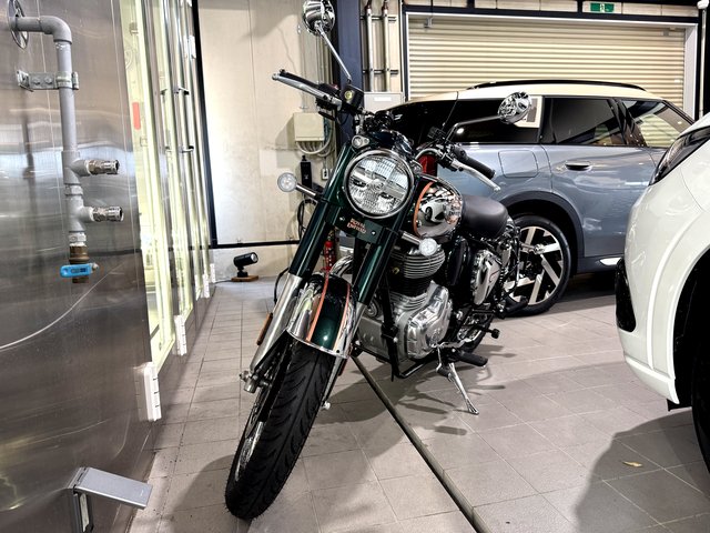 ロイヤルエンフィールド Classic 350　バイクコーティング仕上がり写真