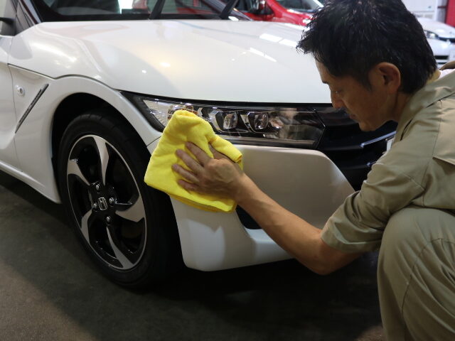 ホンダS660 コーティング　拭きあげ