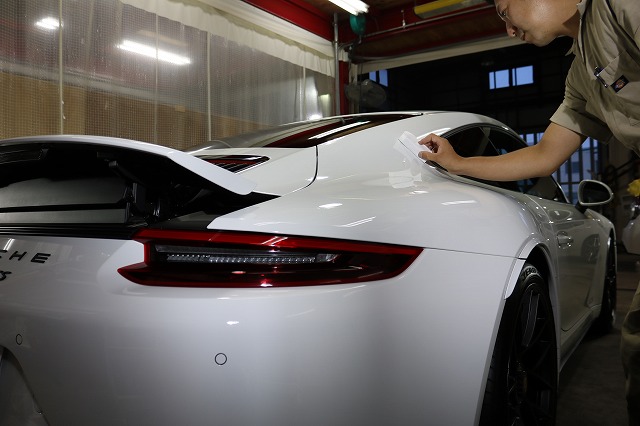 ポルシェ911GTS コーティング　リア