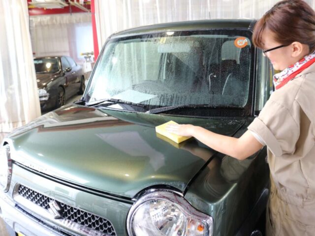 千葉県からお越しのスズキハスラーにクリスタルキーパーコーティングをフルコースで施 01 - トータルカービューティIIC スズキハスラー トップコート