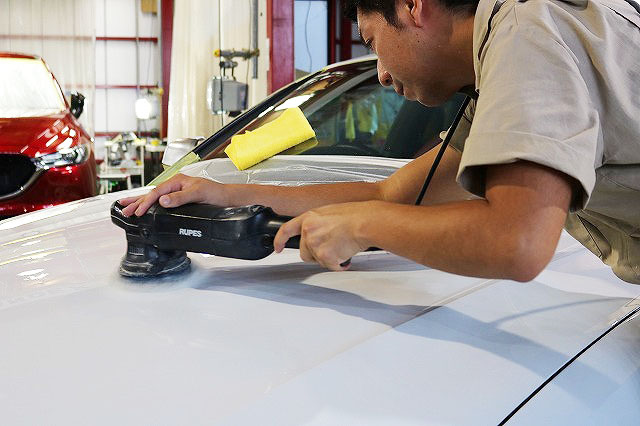 埼玉県からご来店のアウディS5へガラスコーティングを5層重ねて施工させていただき 01 - トータルカービューティIIC アウディS5 研磨