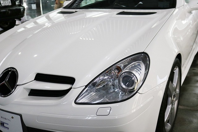 ベンツSLK　施工後　ボンネット