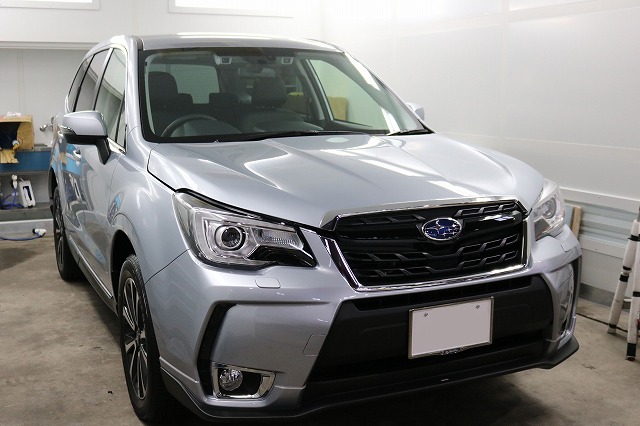 千葉県からご来店のスバル・フォレスターへ新車プランでガラスコーティング施工 02 - トータルカービューティIIC スバル フォレスター コーティング施工後