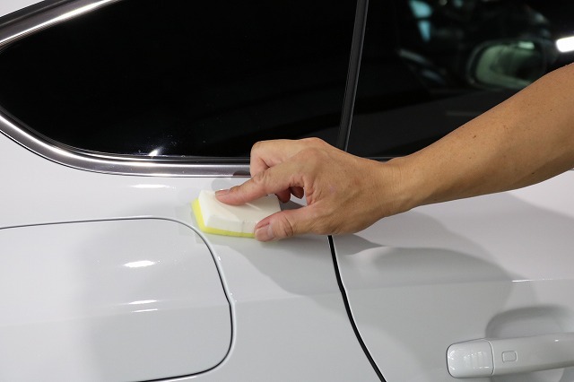 千葉県からご来店の新車アウディS5へ超滑水コーティング施工 01 - トータルカービューティIIC アウディS5 コーティング 塗り込み