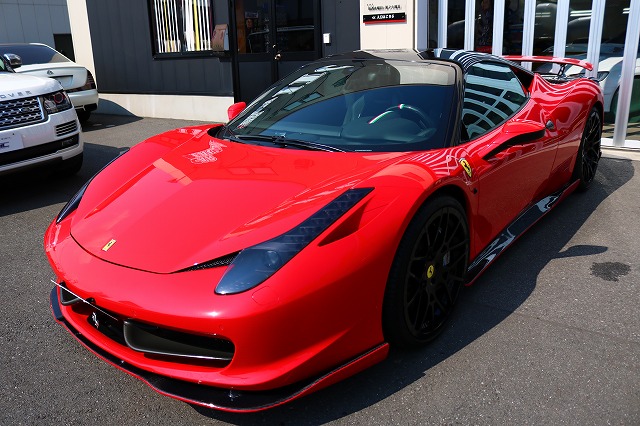 東京都からお越しのフェラーリ458にレザーコーティング 06 - トータルカービューティIIC フェラーリ458 レザーコーティング 施工後