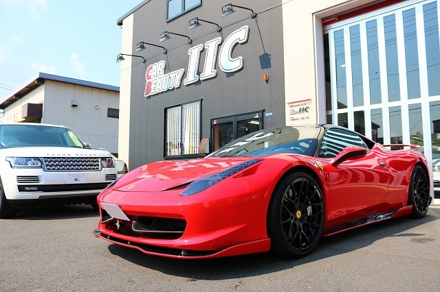 東京都からお越しのフェラーリ458にレザーコーティング 07 - トータルカービューティIIC フェラーリ458 レザーコーティング 施工後