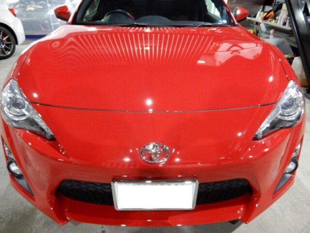 トヨタ86 施工後　ボンネット