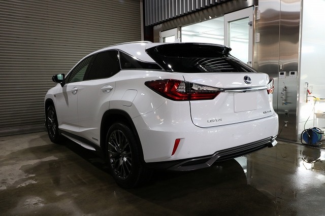 千葉県からお越しの新車レクサスRXに驚異の被膜硬度カーコーティング『セラミックプ 09 - トータルカービューティIIC レクサスRX コーティング施工後