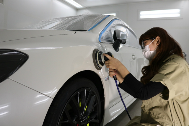 スバルWRXに親水ガラスコーティング「千葉県習志野市よりご来店です。」 01 - トータルカービューティIIC スバルWRX 磨き