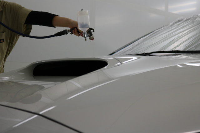 スバルWRXに親水ガラスコーティング「千葉県習志野市よりご来店です。」 08 - トータルカービューティIIC スバルWRX 吹き付けスプレー