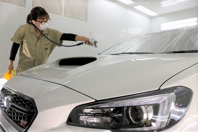 千葉県市川市からお越しの新車スバルWRXに親水性の最強カーコーティング『セラミッ 01 - トータルカービューティIIC スバルWRX スプレー塗布