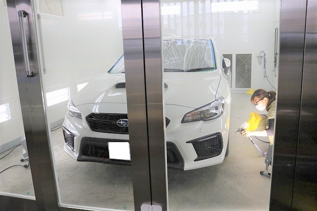 千葉県市川市からお越しの新車スバルWRXに親水性の最強カーコーティング『セラミッ 03 - トータルカービューティIIC スバルWRX スプレー塗布
