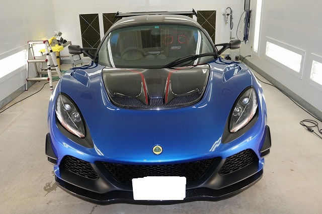 ロータスエキシージコーティング完成!セラミックプロ9Hの5層! 04 - トータルカービューティIIC ロータスエキシージ 施工後 フロント