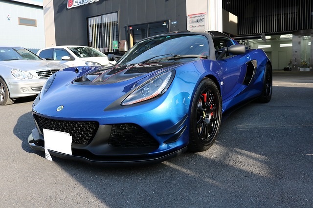 コーティングを施したロータスエキシージ無事納車させて頂きました!東京都のS様あり 04 - トータルカービューティIIC ロータスエキシージ フロント