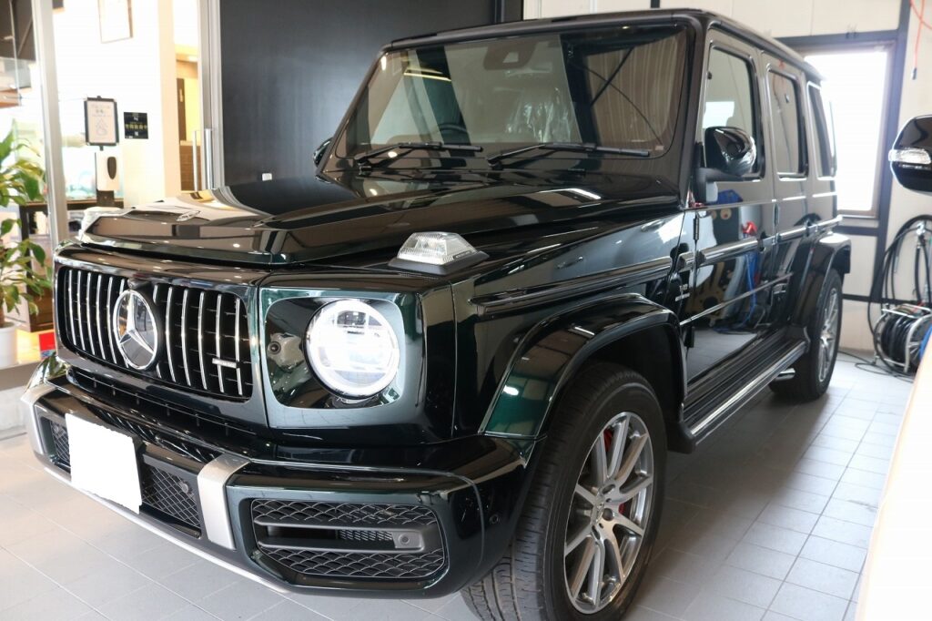 メルセデスベンツ G63にプロテクションフィルムZELを施工致しました。