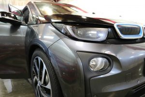 BMWi3　コーティング施工後　ヘッドライト