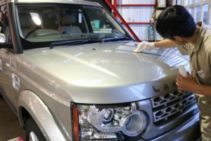 レンジローバーにエシュロンコーティングを施工