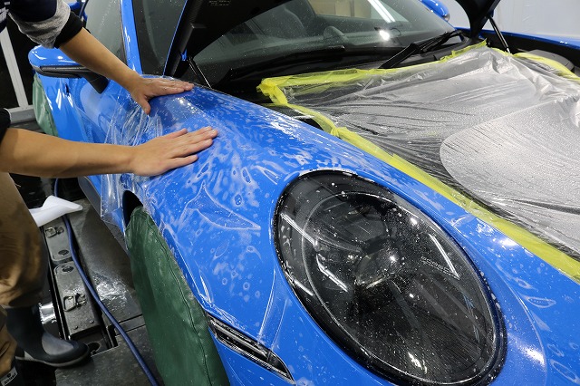 東京都からご来店のアウディRS4へ滑水性ガラスコーティング施工 01 - トータルカービューティIIC ポルシェ911GT3 プロテクションフィルム ZEL 東京都 千葉県