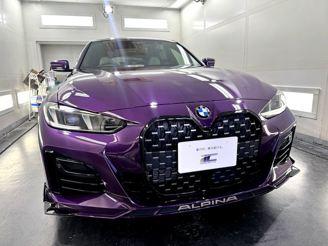 アルピナB4GT フロント プロテクションフィルム施工後
