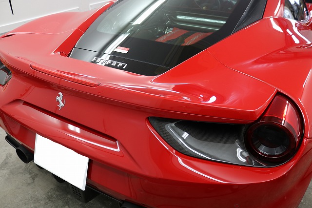 東京都のフェラーリ488GTSにプロテクションフィルム施工♪