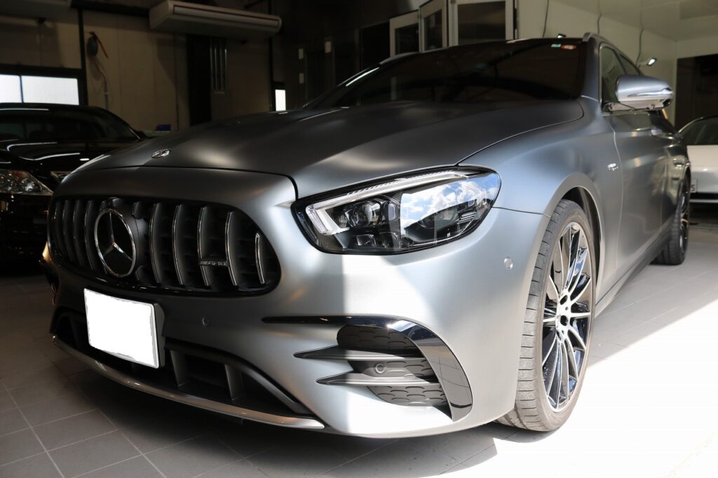 メルセデスベンツ E53にステルスプロテクションフィルムの施工です!