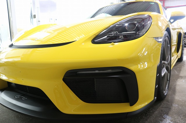 IMG_2477 - トータルカービューティIIC ポルシェケイマンにプロテクションフィルム施工後の画像
