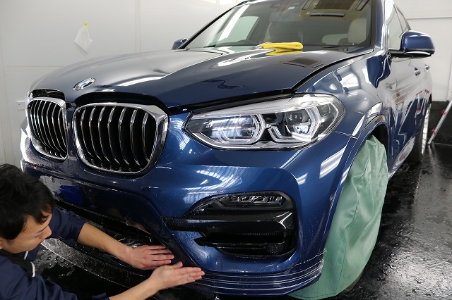 千葉県よりご来店のBMWアルピナXD3にプロテクションフィルムを施工しました。