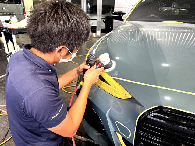 BMW 440i 研磨の様子