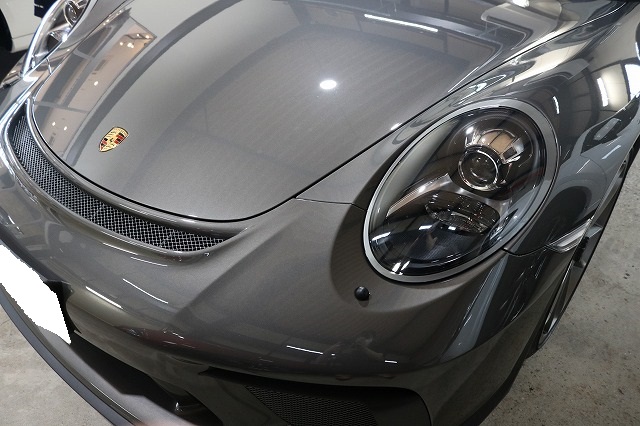 IMG_7472-1 - トータルカービューティIIC ポルシェGT3にプロテクションフィルム施工後 フロント画像