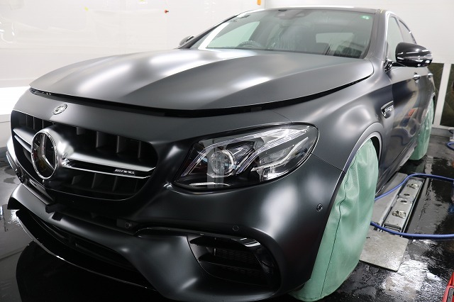IMG_7803 - トータルカービューティIIC メルセデスベンツE63Sにプロテクションフィルム施工いたしました! マット塗装 サテン仕上げ XPEL STEALTH