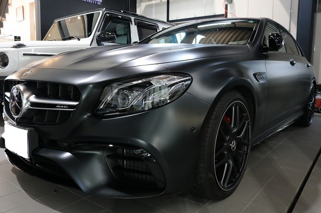 メルセデスベンツE63Sにプロテクションフィルム施工いたしました!