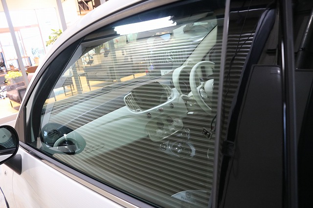 IMG_8580 - トータルカービューティIIC フィアット500にLFTフィルム施工後 フロントサイドガラス画像