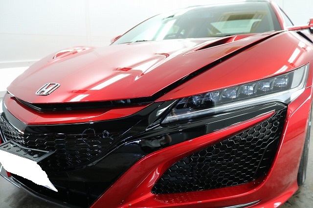 真っ赤なボディーが美しいホンダNSX☆プロテクションフィルムを施工です。