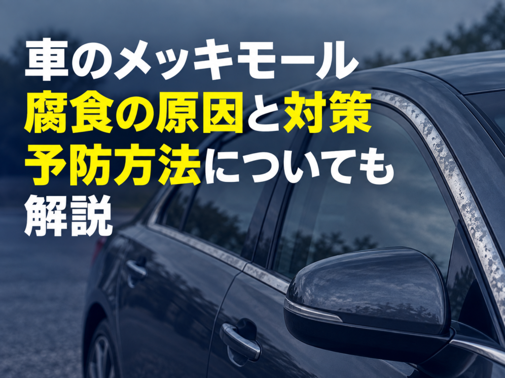 車のメッキモール腐食の原因と対策| 予防方法についても解説