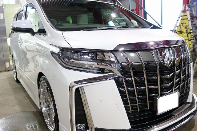 東京　アルファード　ガラスコーティング