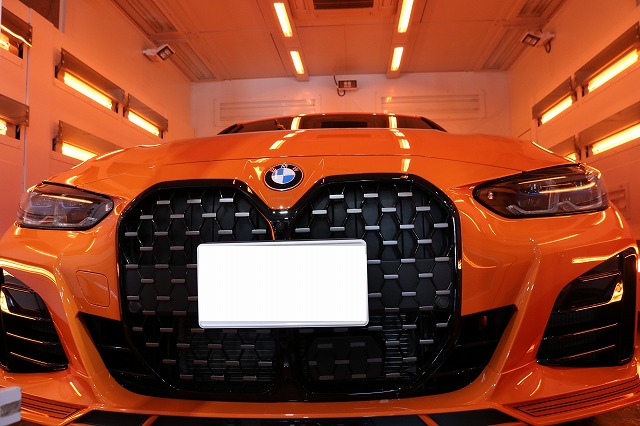 東京都品川区　BMWアルピナB4　カーコーティング　焼き付け乾燥