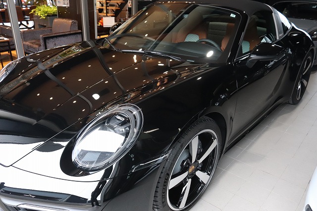 ポルシェ911タルガ　カーコーティング施工後の輝き