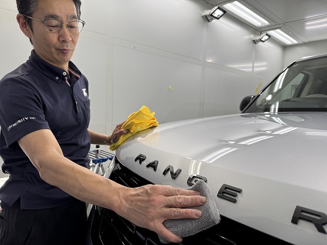 レンジローバー　セラミックコーティング塗布