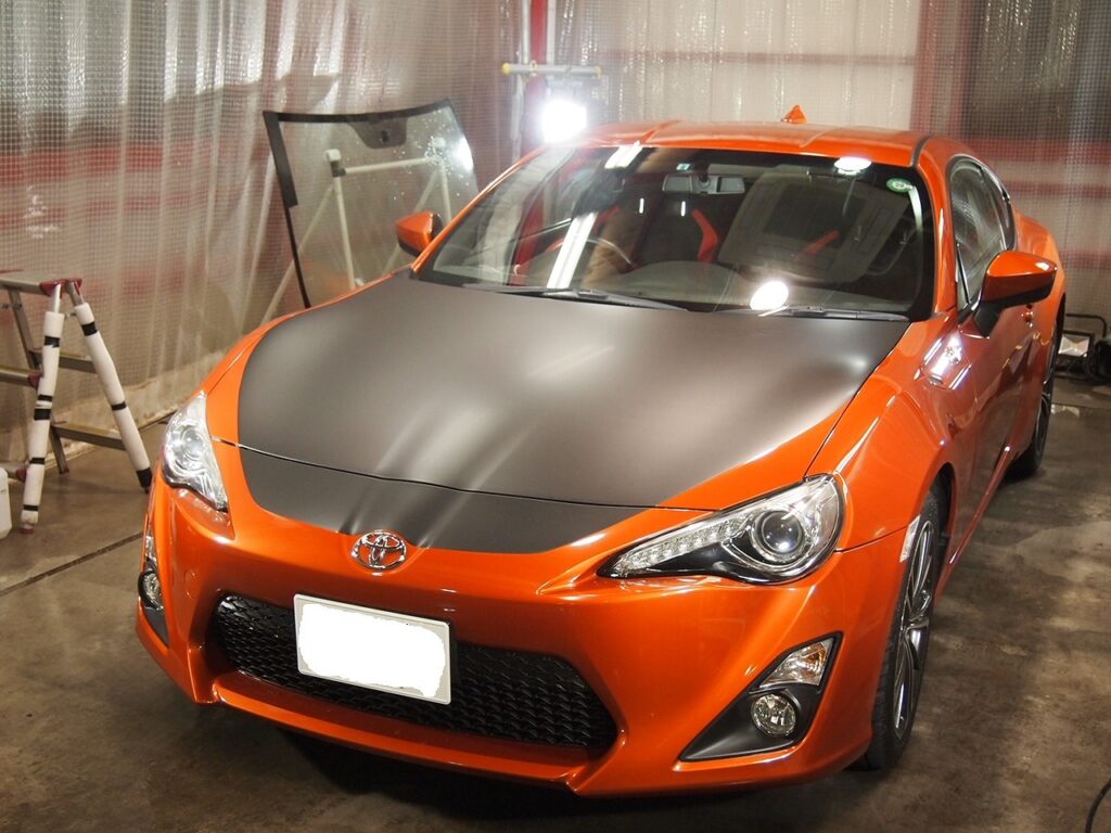 東京都よりご来店のトヨタ86にラッピング施工しました カーフィルム カーラッピング施工実績cbiic
