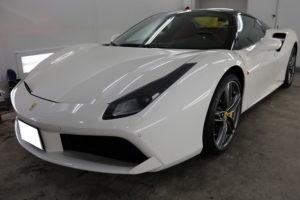 フェラーリ488スパイダー　プロテクションフィルム