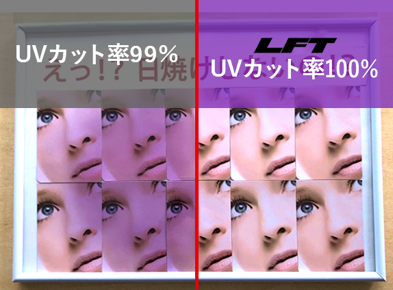 LFTフィルム　紫外線100％カット