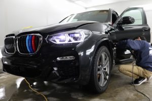 BMW X3にプロテクションフィルム