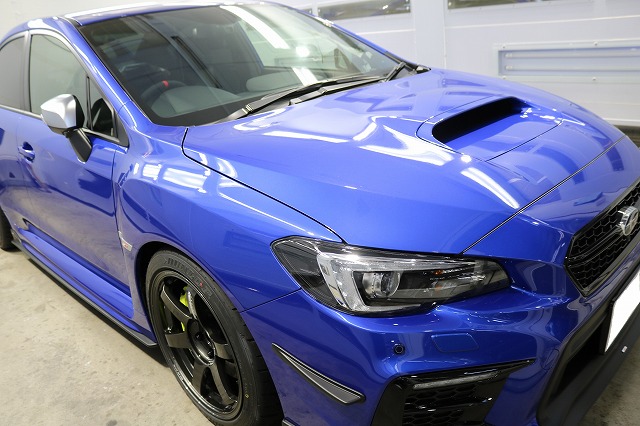 WRX STIにシルフィード断熱フィルム施工画像