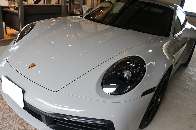 ポルシェ992カレラにプロテクションフィルム施工