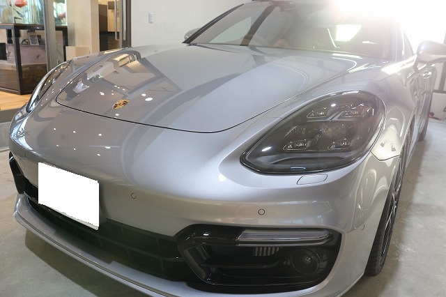 千葉県のポルシェ パナメーラGTSにカーフィルム施工で冷暖房の効き目も向上!