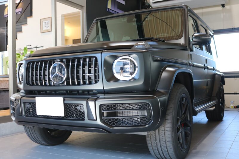メルセデスベンツamg G63に疎水性プロテクションフィルムをフル施工 カーフィルム カーラッピング施工実績cbiic