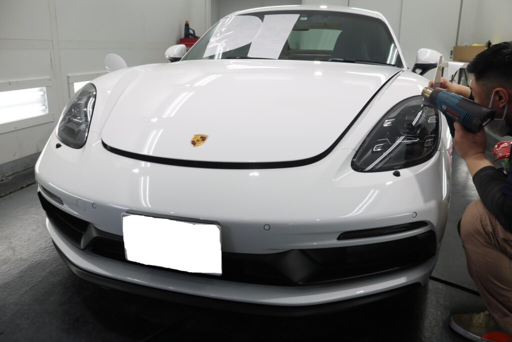 ケイマンgtsに疎水性プロテクションフィルムの施工です カーフィルム カーラッピング施工実績cbiic