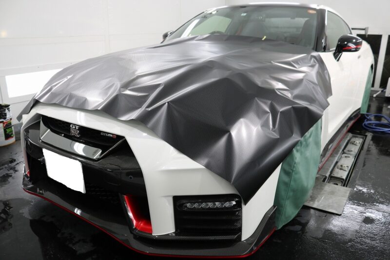 日産GTR　35　nismo　ニスモ　プロテクション　カーフィルム　　施工