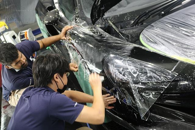 マクラーレン600LTにプロテクションフィルムの施工　東京都　千葉県　XPEL　スーパーカー　全面施工