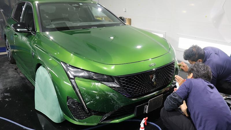 Peugeot308GT　プロテクションフィルムZEL　千葉県　東京都　撥水